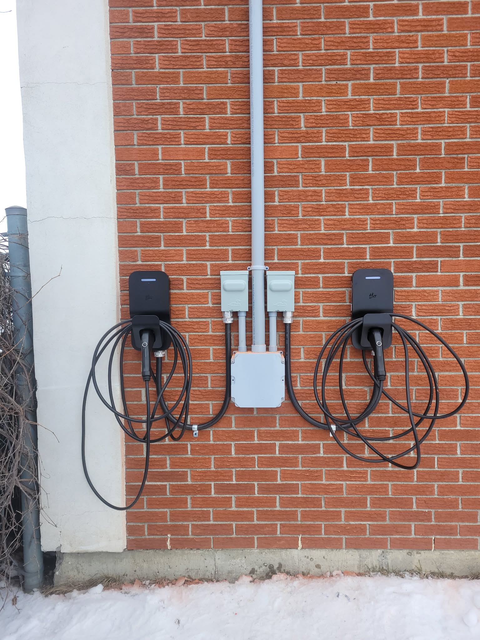 Borne double véhicule électrique